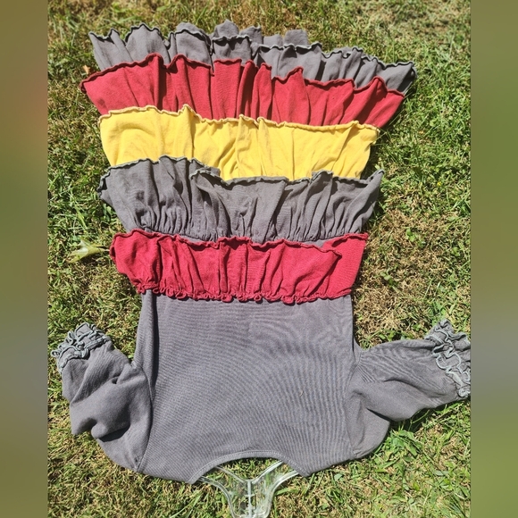 Sado GIRLS SIZE 9/10 little girls boutique TIERED FALL colors DRESS Adorable - Picture 6 of 10